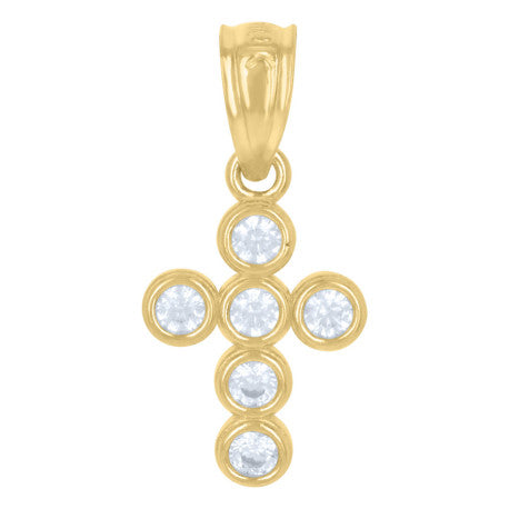 10Kt Gold Cz Pendant
