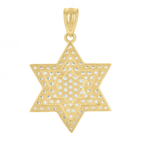 10Kt Gold Cz Pendant