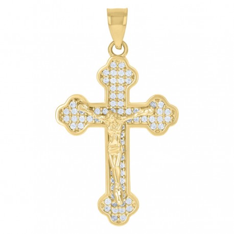 10Kt Gold Cz Pendant