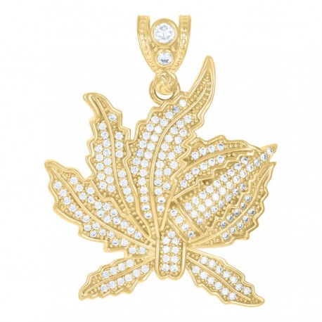 10Kt Gold Cz Pendant