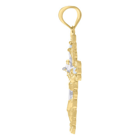 10Kt Gold Cz Pendant
