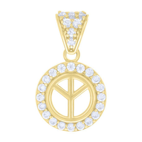 10Kt Gold Cz Pendant