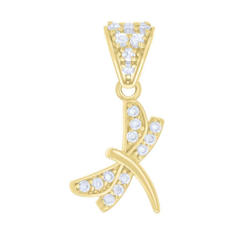 10Kt Gold Cz Pendant