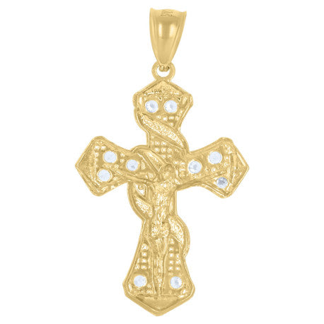 10Kt Gold Cz Pendant
