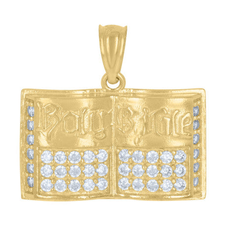 10Kt Gold Cz Pendant