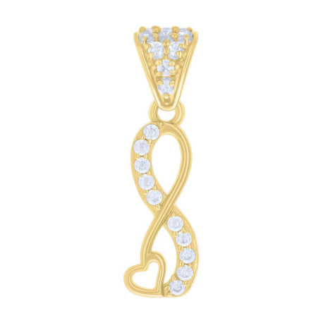 10Kt Gold Cz Pendant