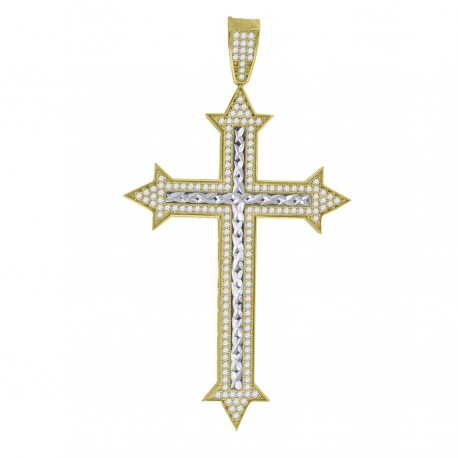 10Kt Gold Cz Pendant