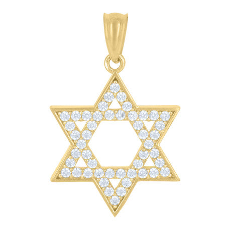 10Kt Gold Cz Pendant