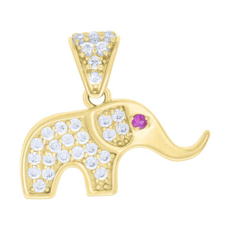10Kt Gold Cz Pendant