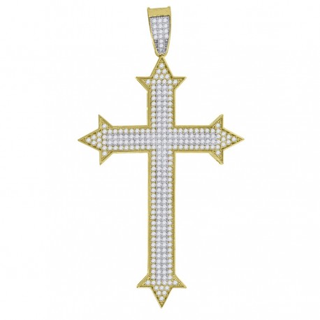 10Kt Gold Cz Pendant