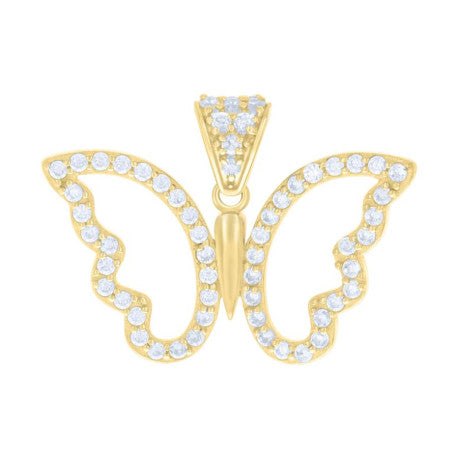 10Kt Gold Cz Pendant