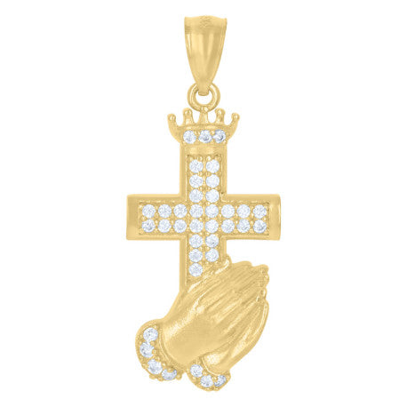 10Kt Gold Cz Pendant