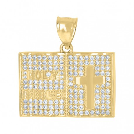 10Kt Gold Cz Pendant