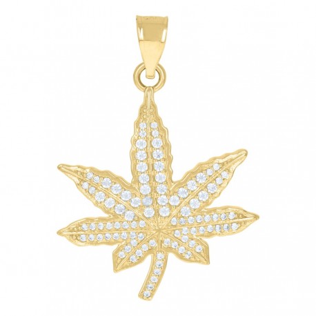 10Kt Gold Cz Pendant