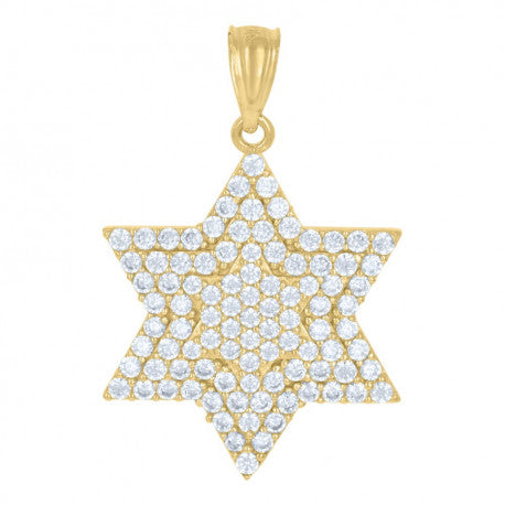 10Kt Gold Cz Pendant
