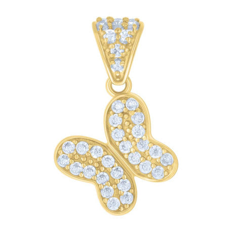 10Kt Gold Cz Pendant