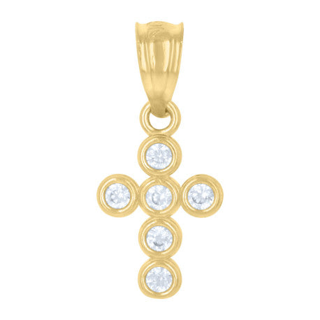 10Kt Gold Cz Pendant