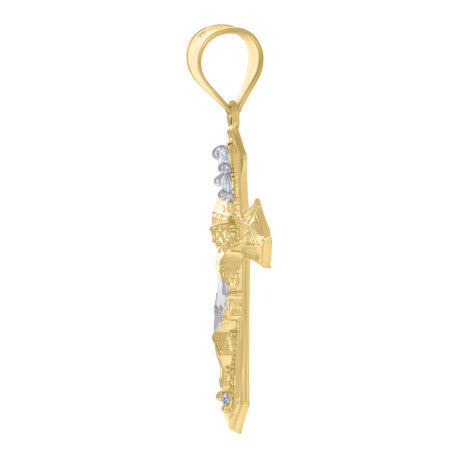 10Kt Gold Cz Pendant