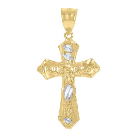 10Kt Gold Cz Pendant