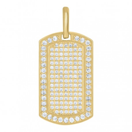 10Kt Gold Cz Pendant
