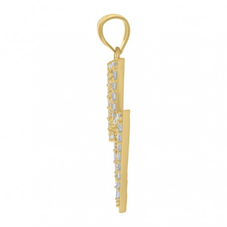 10Kt Gold Cz Pendant