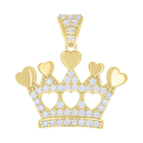 10Kt Gold Cz Pendant