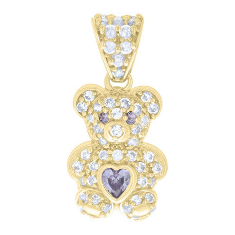 10Kt Gold Cz Pendant
