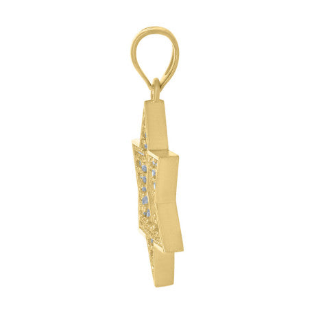10Kt Gold Cz Pendant
