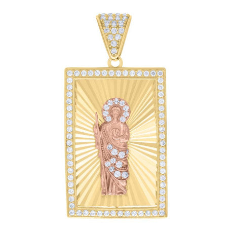 10Kt Gold Cz Pendant