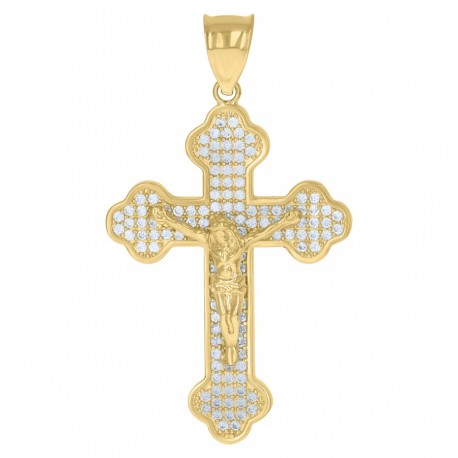 10Kt Gold Cz Pendant