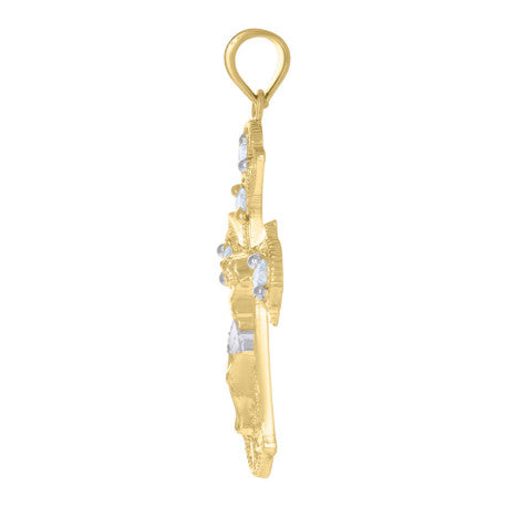 10Kt Gold Cz Pendant