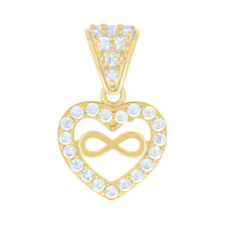 10Kt Gold Cz Pendant