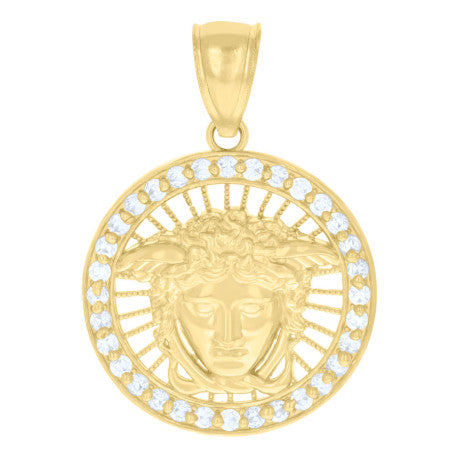 10Kt Gold Cz Pendant