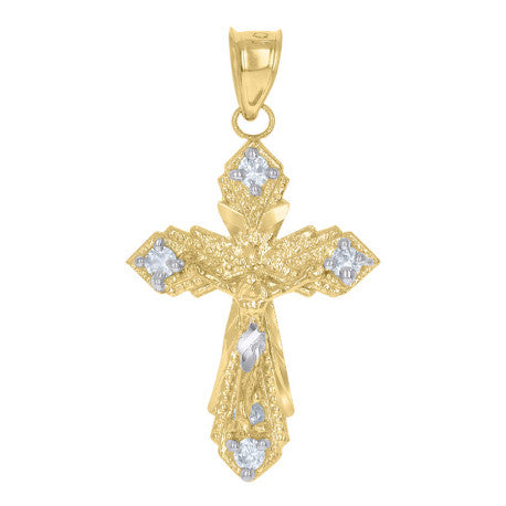 10Kt Gold Cz Pendant