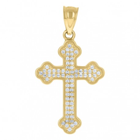 10Kt Gold Cz Pendant