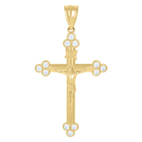 10Kt Gold Cz Pendant