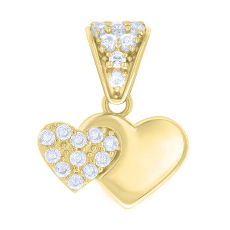10Kt Gold Cz Pendant