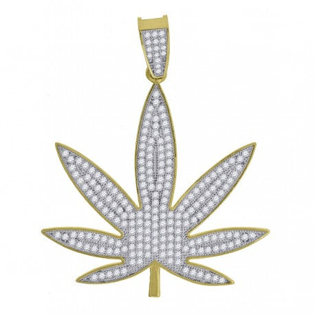 10Kt Gold Cz Pendant