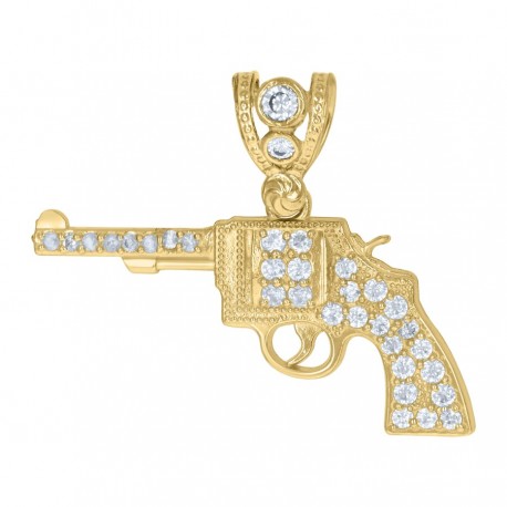10Kt Gold Cz Pendant