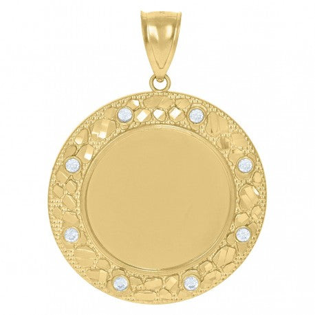 10Kt Gold Cz Pendant