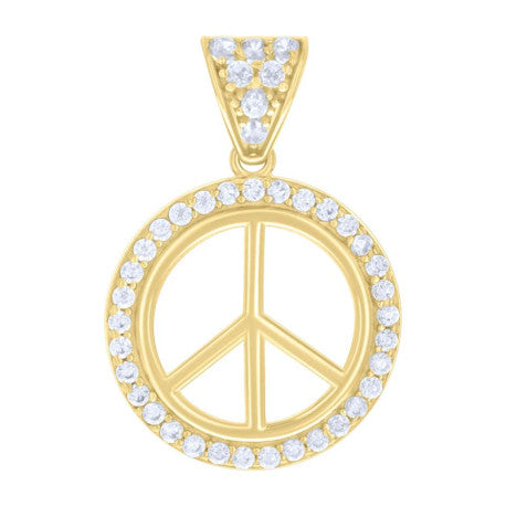 10Kt Gold Cz Pendant