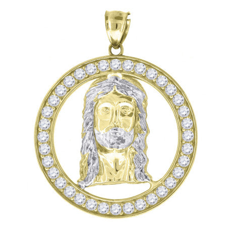 10Kt Gold Cz Pendant