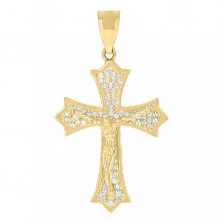 10Kt Gold Cz Pendant