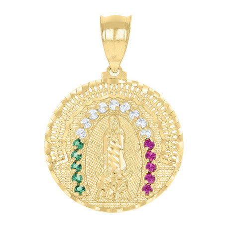 10Kt Gold Cz Pendant