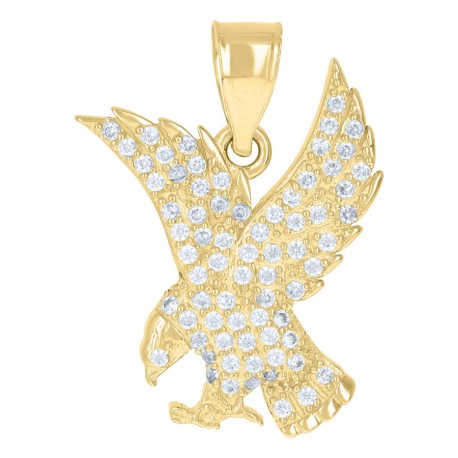 10Kt Gold Cz Pendant