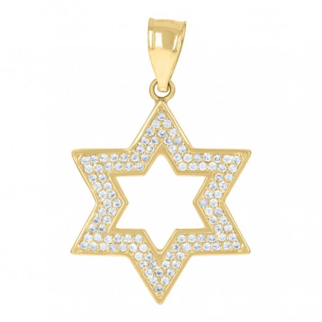 10Kt Gold Cz Pendant