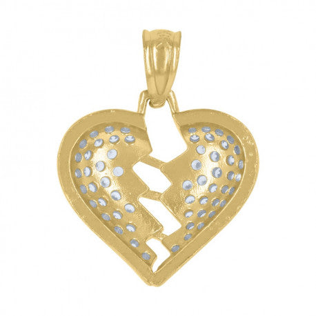10Kt Gold Cz Pendant