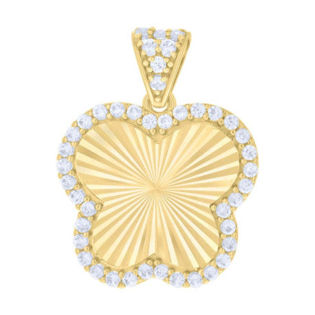 10Kt Gold Cz Pendant