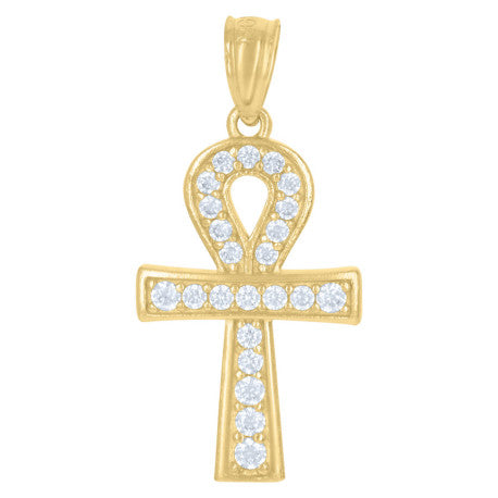 10Kt Gold Cz Pendant