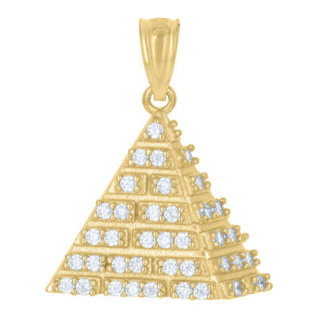 10Kt Gold Cz Pendant
